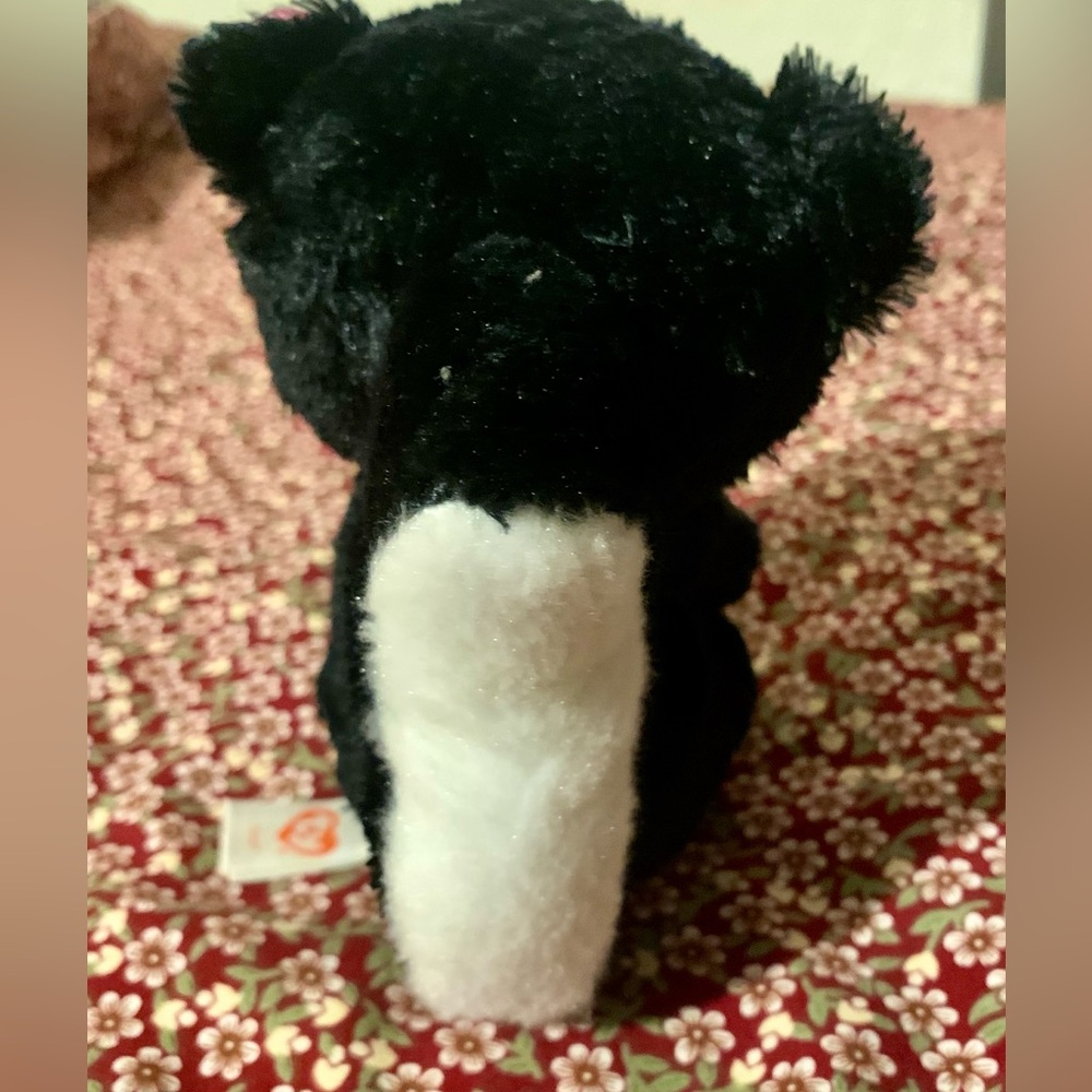 TY Beanie Boos - FLORA the Skunk (Glitter Eyes) Small 6" Plush - Picture 4 of 12
